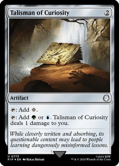 Talisman of Curiosity Surge Foil Universes Beyond: Fallout Magic card