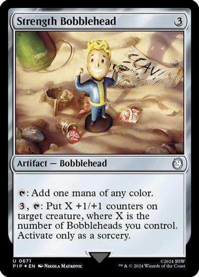 Strength Bobblehead Surge Foil Universes Beyond: Fallout Magic card