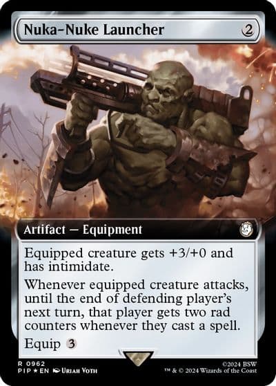 Nuka Nuke Launcher Extended Art Surge Foil Universes Beyond: Fallout Magic card