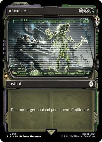 Atomize Showcase Surge Foil Universes Beyond: Fallout Magic card