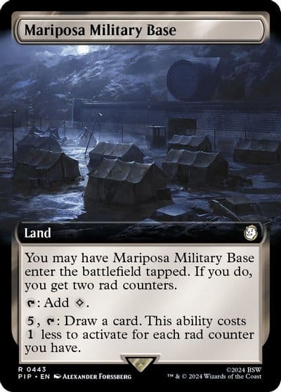 Mariposa Military Base Extended Art Universes Beyond: Fallout Magic card