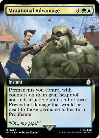 Mutational Advantage Extended Art Universes Beyond: Fallout Magic card