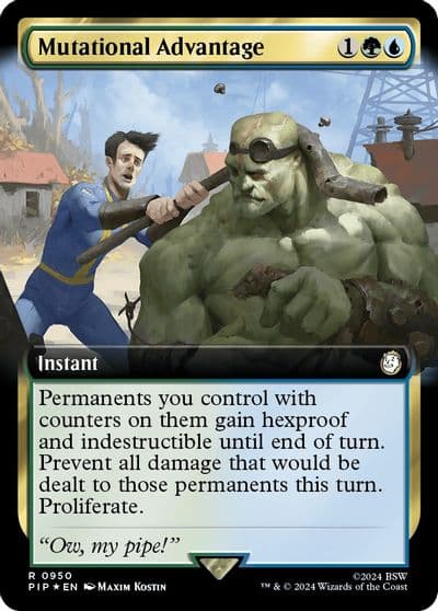 Mutational Advantage Extended Art Surge Foil Universes Beyond: Fallout Magic card
