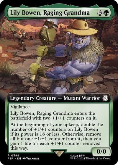 Lily Bowen Raging Grandma Extended Art Universes Beyond: Fallout Magic card