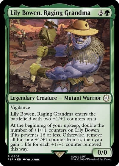 Lily Bowen Raging Grandma Surge Foil Universes Beyond: Fallout Magic card
