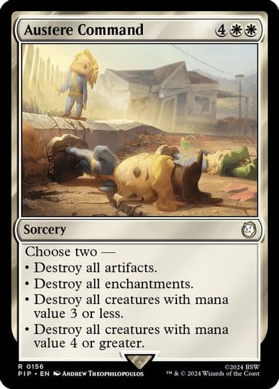 Austere Command Universes Beyond: Fallout Magic card