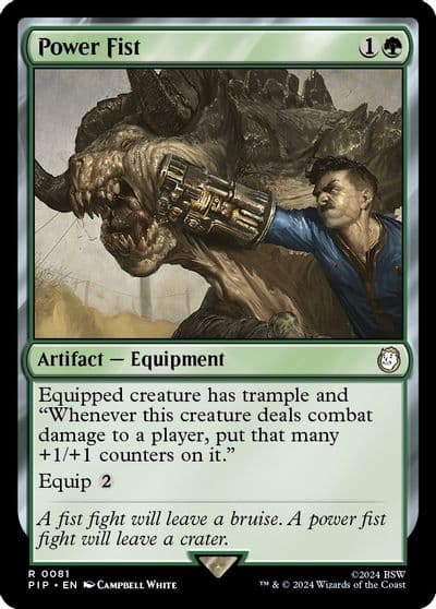 Power Fist Universes Beyond: Fallout Magic card