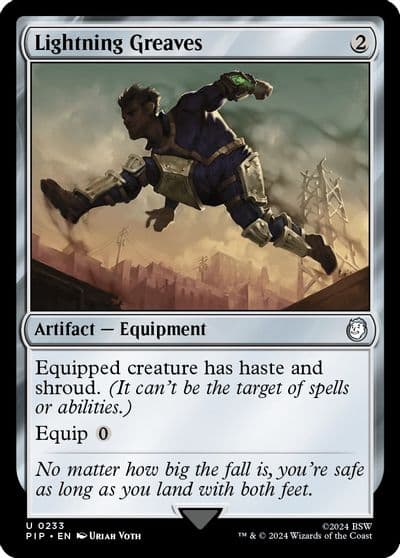Lightning Greaves Universes Beyond: Fallout Magic card
