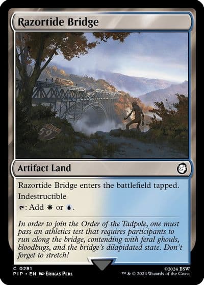 Razortide Bridge Universes Beyond: Fallout Magic card