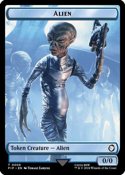 Alien Clue Double Sided Token Universes Beyond: Fallout Magic card