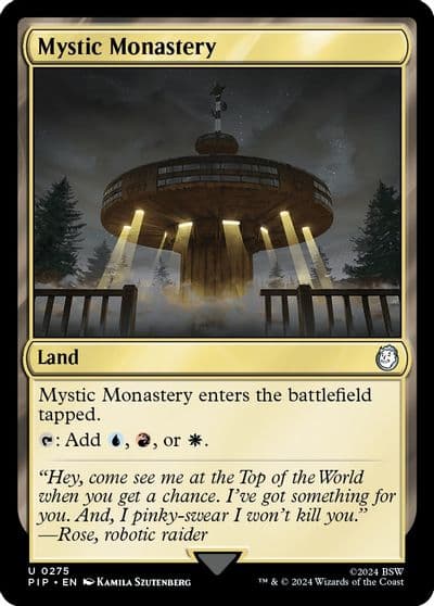 Mystic Monastery Universes Beyond: Fallout Magic card