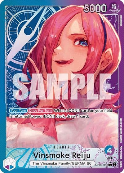 Vinsmoke Reiju 042 Alternate Art Wings of the Captain One Piece card