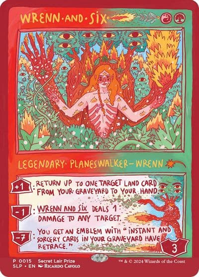 Wrenn and Six Secret Lair Showdown Magic card