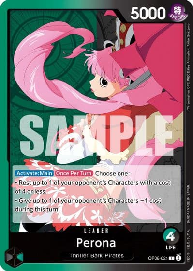 Perona 021 Wings of the Captain One Piece card