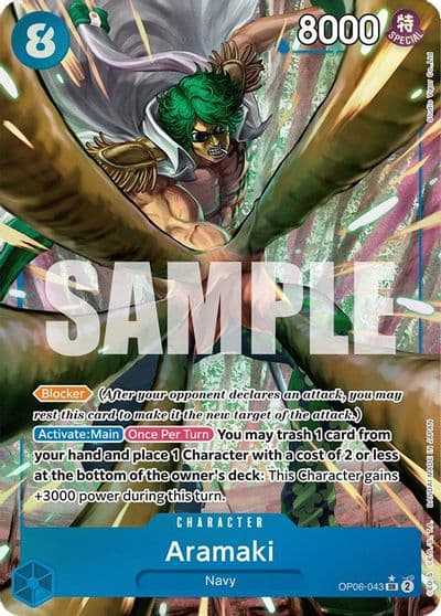 Aramaki Alternate Art Wings of the Captain One Piece card