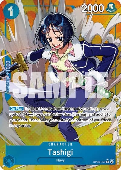Tashigi Alternate Art Wings of the Captain One Piece card