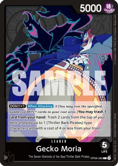 Gecko Moria 080 Wings of the Captain One Piece card