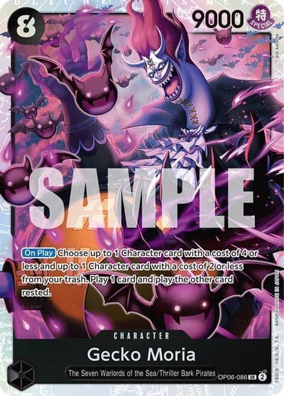 Gecko Moria 086 Wings of the Captain One Piece card