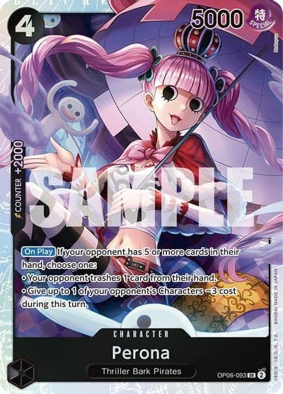 Perona 093 Wings of the Captain One Piece card