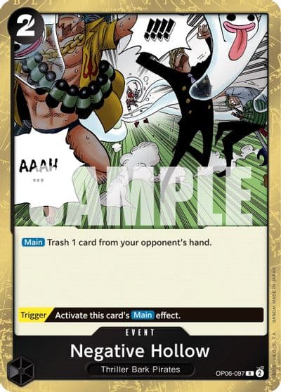 Negative Hollow Wings of the Captain One Piece card