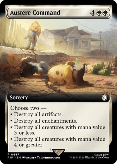 Austere Command Extended Art Universes Beyond: Fallout Magic card
