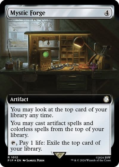 Mystic Forge Extended Art Surge Foil Universes Beyond: Fallout Magic card