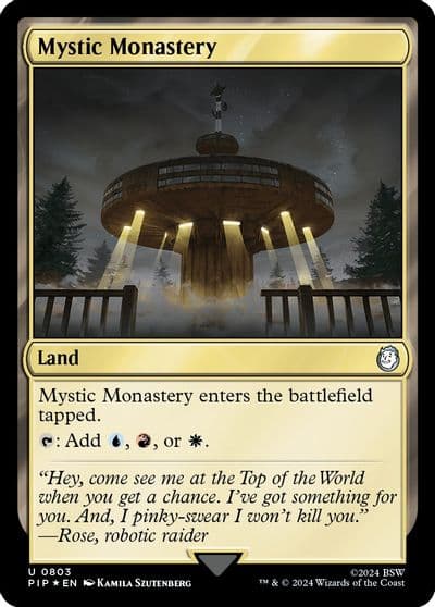 Mystic Monastery Surge Foil Universes Beyond: Fallout Magic card