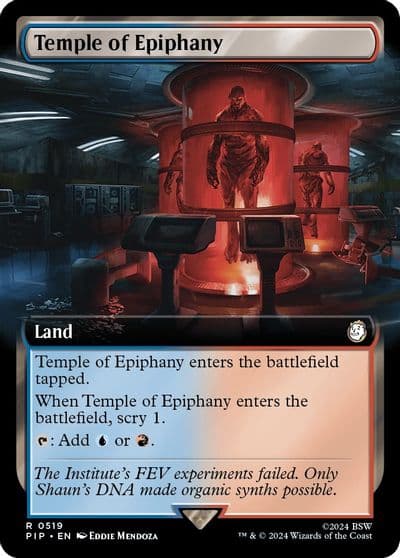 Temple of Epiphany Extended Art Universes Beyond: Fallout Magic card
