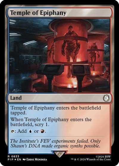 Temple of Epiphany Surge Foil Universes Beyond: Fallout Magic card