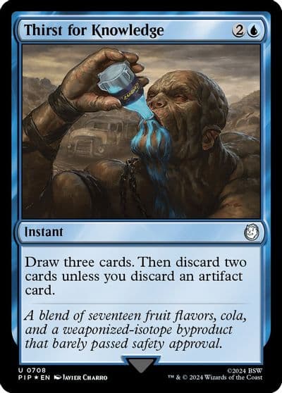 Thirst for Knowledge Surge Foil Universes Beyond: Fallout Magic card