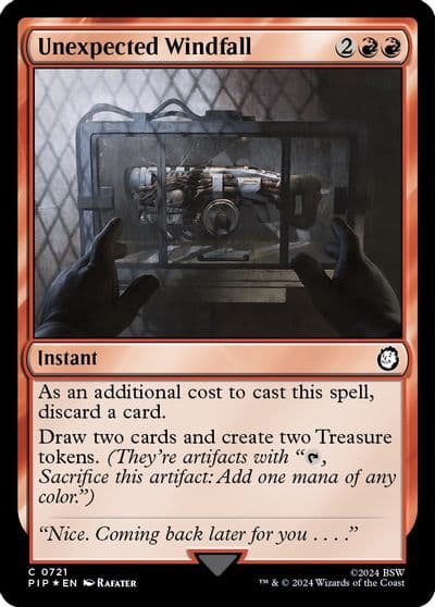 Unexpected Windfall Surge Foil Universes Beyond: Fallout Magic card