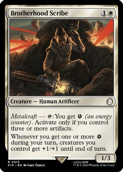 Brotherhood Scribe Universes Beyond: Fallout Magic card