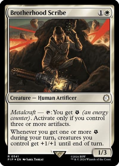Brotherhood Scribe Surge Foil Universes Beyond: Fallout Magic card