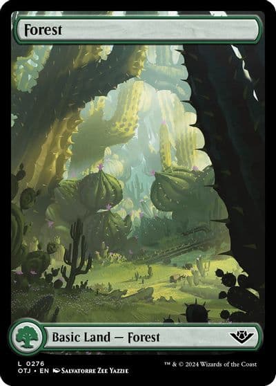 Forest 0276 Outlaws of Thunder Junction Magic card
