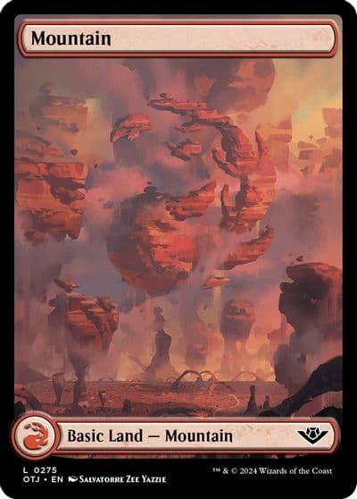 Mountain 0275 Outlaws of Thunder Junction Magic card