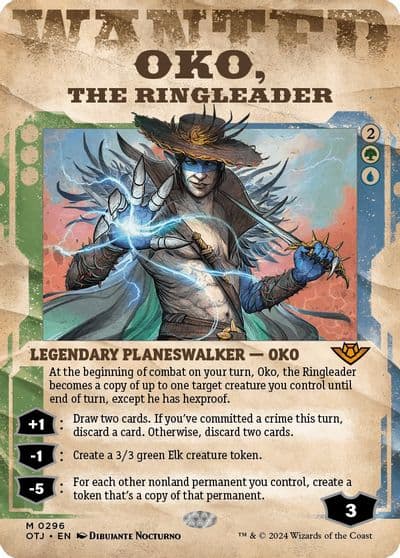 Oko the Ringleader Showcase Outlaws of Thunder Junction Magic card