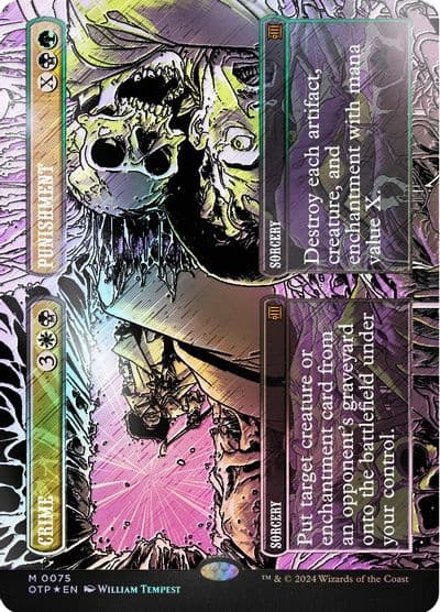 Crime Punishment Textured Foil Outlaws of Thunder Junction: Breaking News Magic card