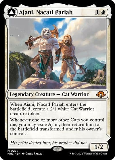 Ajani Nacatl Pariah Modern Horizons 3 Magic card