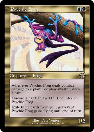 Psychic Frog Retro Frame Modern Horizons 3 Magic card
