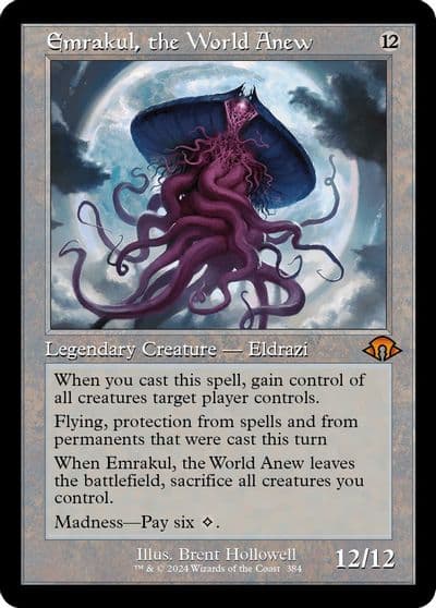 Emrakul the World Anew Retro Frame Modern Horizons 3 Magic card