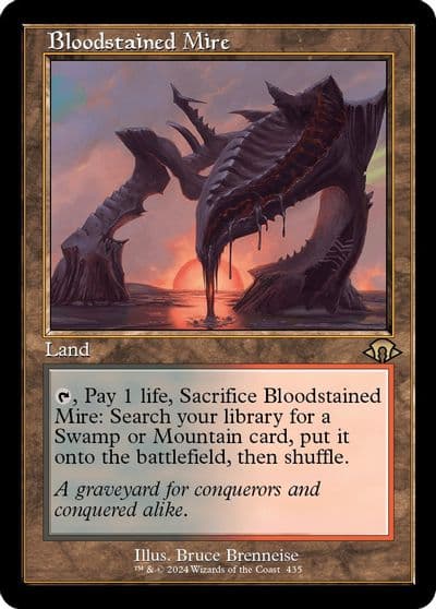 Bloodstained Mire Retro Frame Modern Horizons 3 Magic card