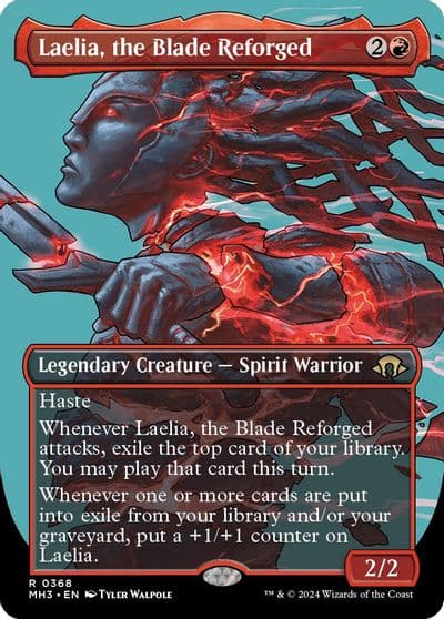 Laelia the Blade Reforged Borderless Modern Horizons 3 Magic card