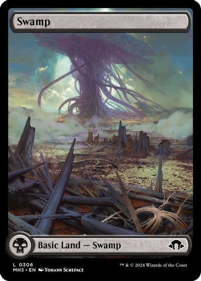 Swamp 0306 Modern Horizons 3 Magic card