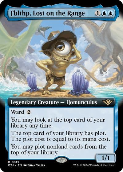 Fblthp Lost on the Range Extended Art Outlaws of Thunder Junction Magic card