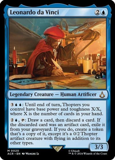 Leonardo da Vinci Universes Beyond: Assassin's Creed Magic card