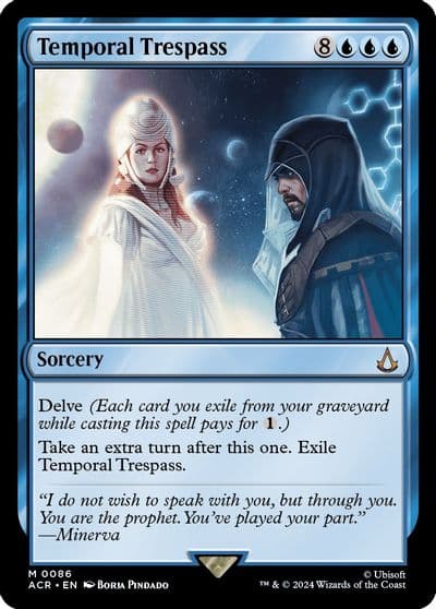 Temporal Trespass Universes Beyond: Assassin's Creed Magic card