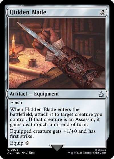 Hidden Blade Universes Beyond: Assassin's Creed Magic card