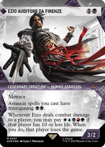 Ezio Auditore da Firenze Showcase Textured Foil Universes Beyond: Assassin's Creed Magic card