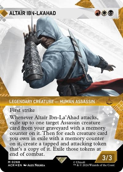 Altair Ibn LaAhad Showcase Textured Foil Universes Beyond: Assassin's Creed Magic card