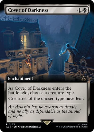 Cover of Darkness Extended Art Universes Beyond: Assassin's Creed Magic card